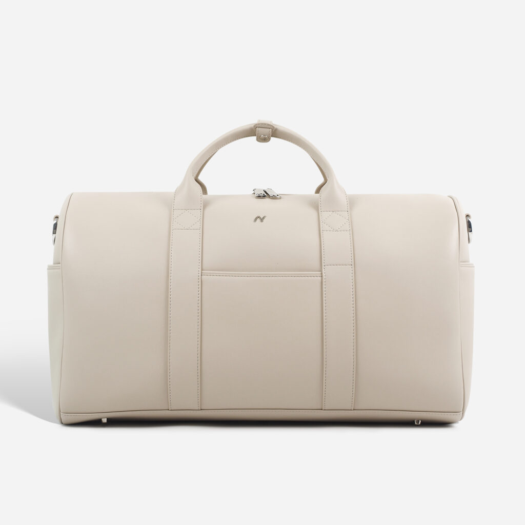 Rice white-travel duffle bag