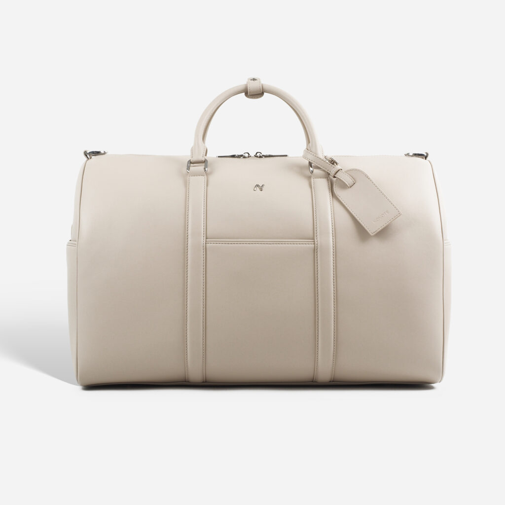 Rice white-duffle bag