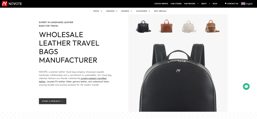 NOVOTE leather travel bag manufacturer and supplier