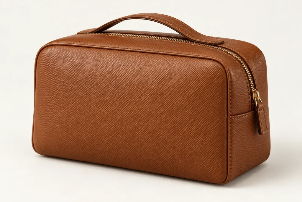 saffiano leather cosmetic bag (1)